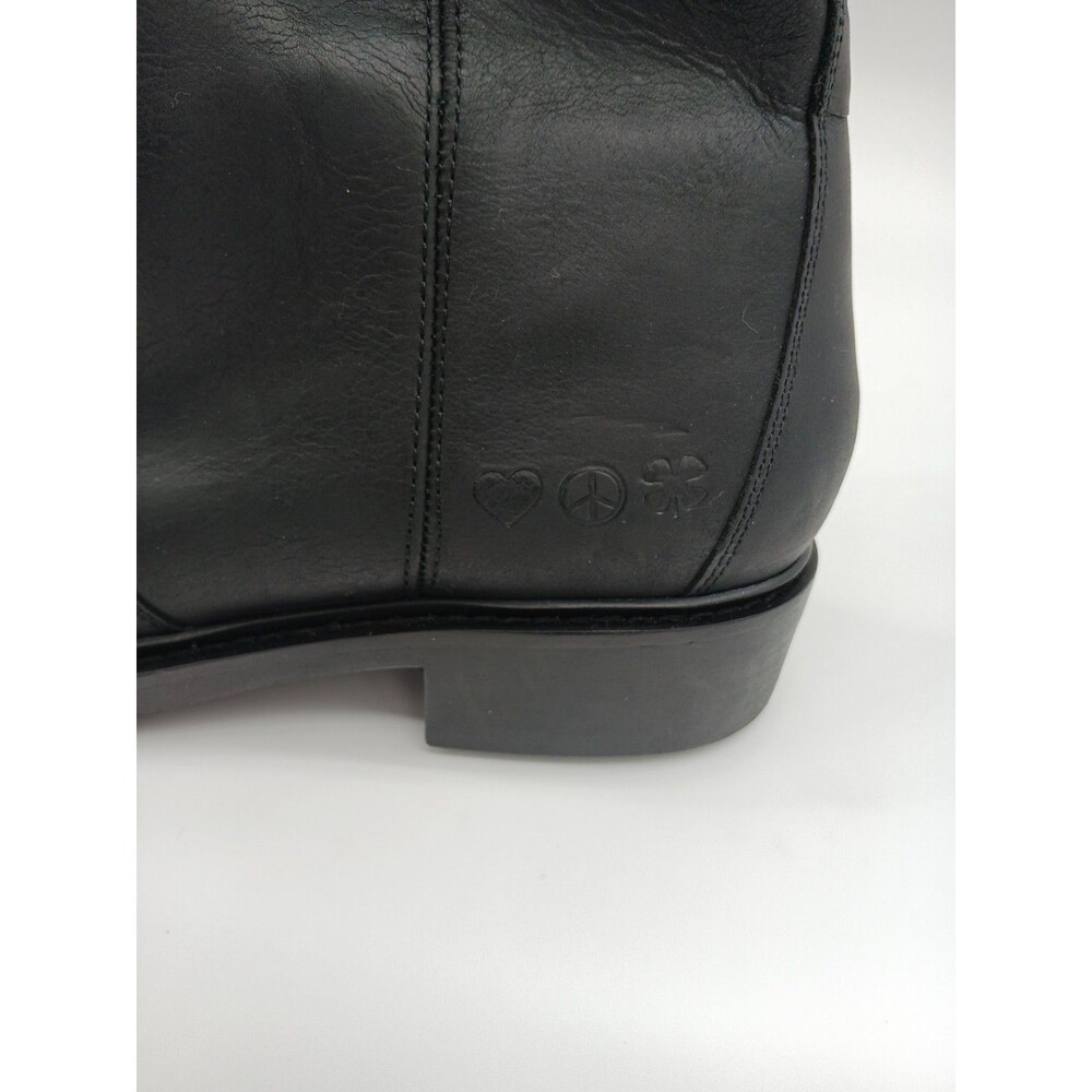 Lucky Brand Quinn Leather Black Riding Boots 6M - Picture 5 of 8